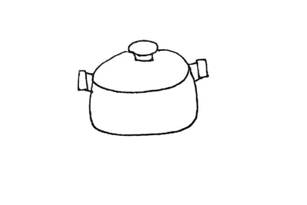 How to draw a cooking pot