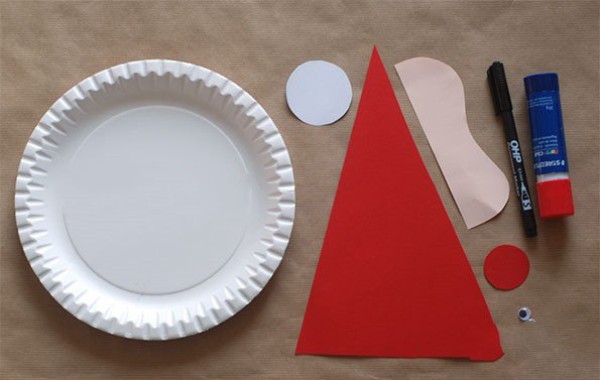 How to make Santa Claus Paper Plate Ornaments