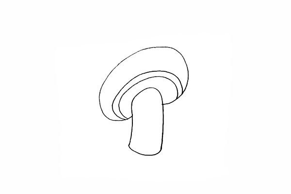 How to draw a small mushroom