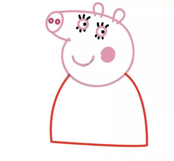 How to draw mother pig