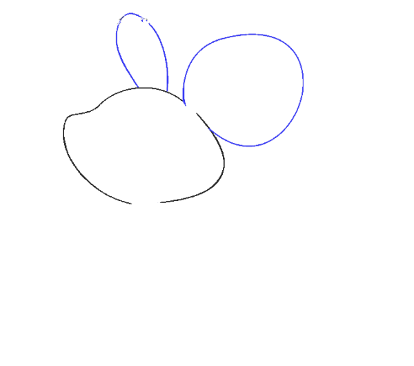 Teach you how to draw a cute little mouse