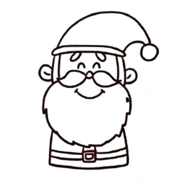 A complete collection of drawing methods of Santa Claus