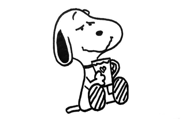 Reference pictures for learning to draw Snoopy