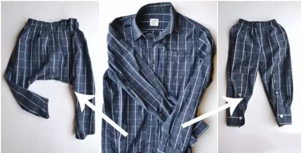 With dad’s old shirts, the whole family doesn’t have to buy new clothes!