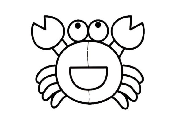 How to draw 8 simple drawings of cartoon little crabs