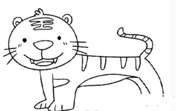 Simple drawings of tigers Appreciation of simple drawings of tigers