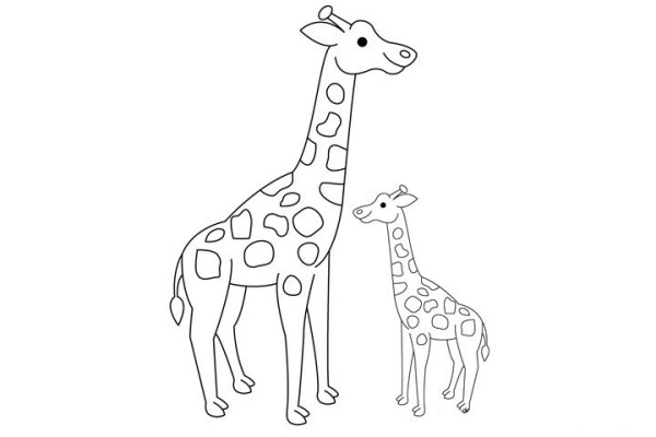 How to draw a giraffe in simple strokes