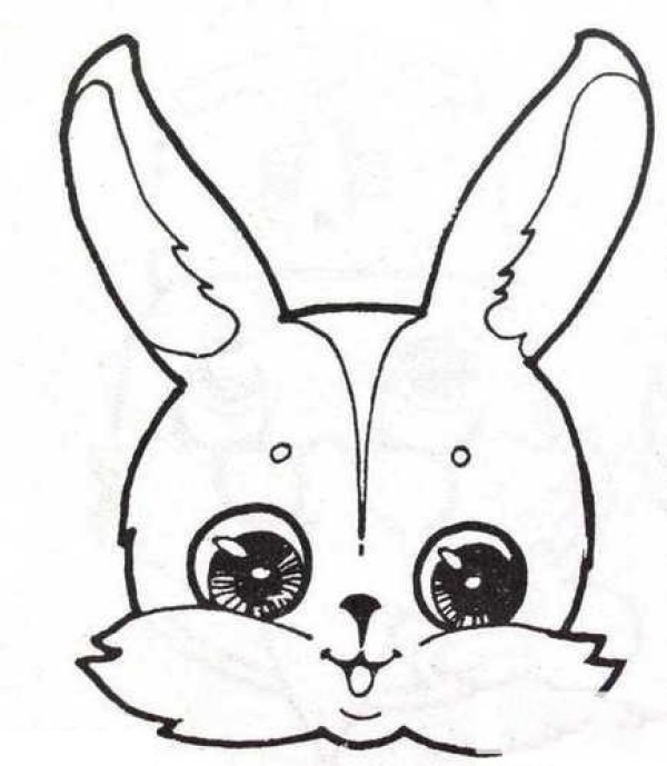 Rabbit avatar simple strokes