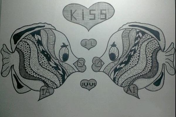 kissing fish