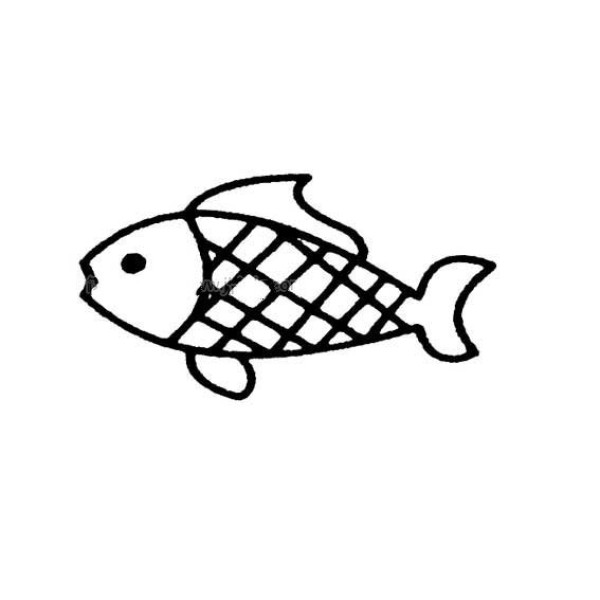 Simple strokes of fish