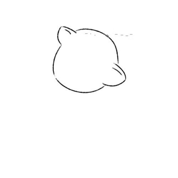 Simple drawing tutorial of a mouse that loves to steal food