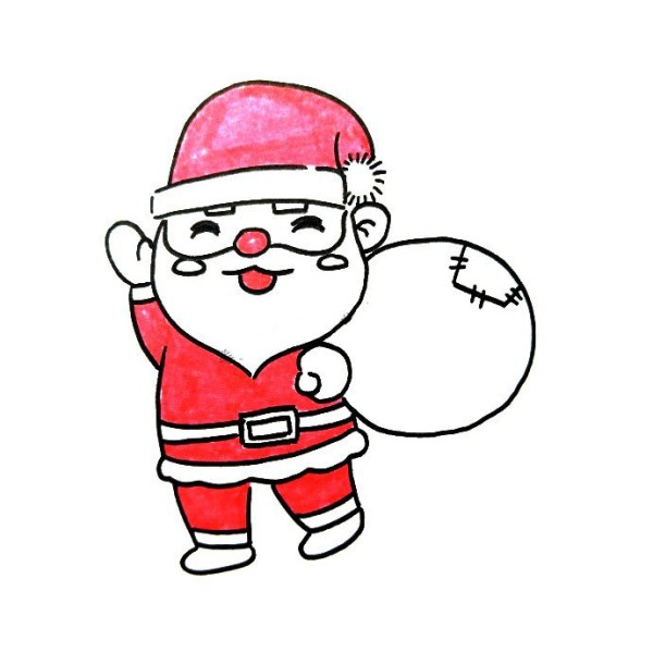 Cute Santa Claus simple drawing tutorial