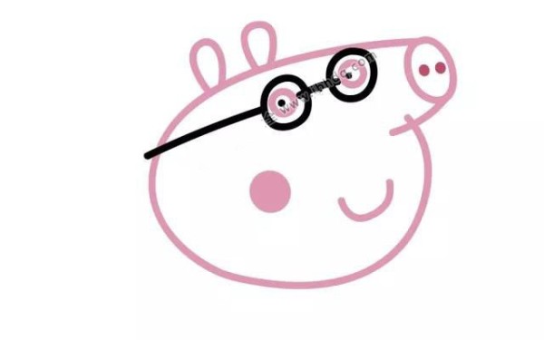 Peppa Pig simple drawing tutorial: Draw Daddy Pig