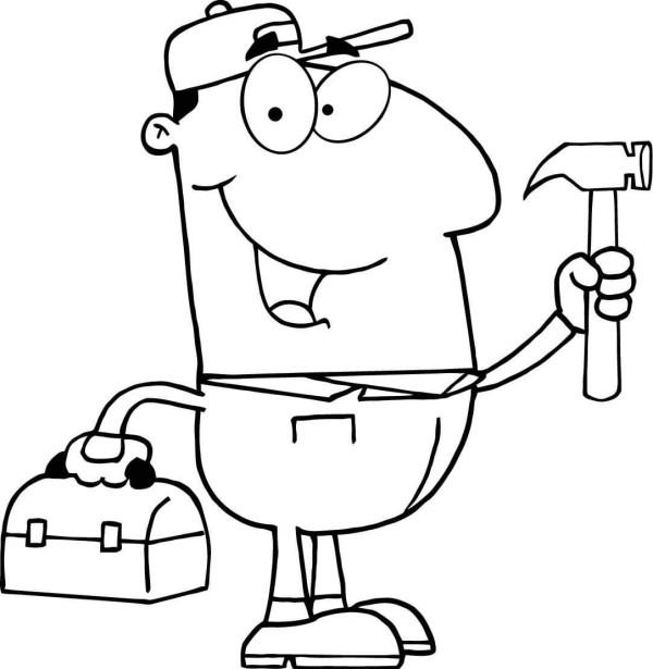 cartoon repairman