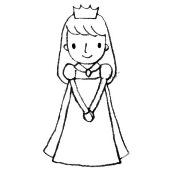 Beautiful simple drawing pictures of princesses from various countries