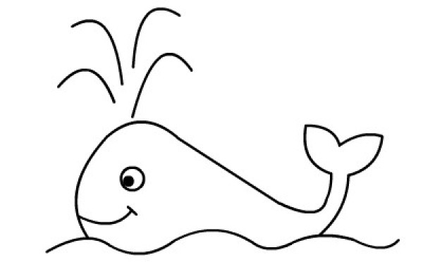 Simple drawing animation tutorial - whale