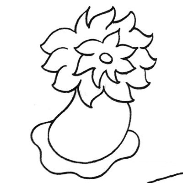 Simple Drawing for Intermediate Level Sea Anemone