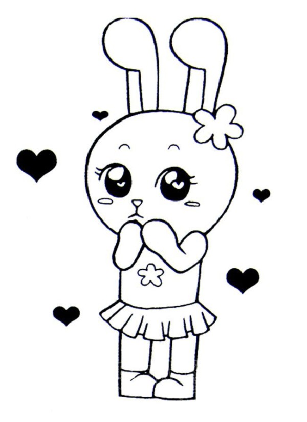 Collection of simple drawings of rabbits Cute rabbits simple drawings