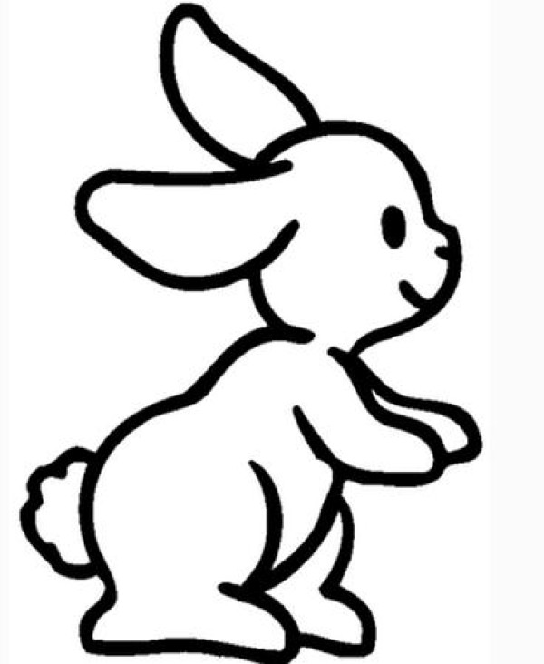 Simple drawing of bunny. Simple drawing of bunny.