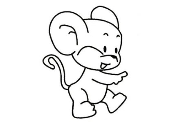 Complete collection of simple mouse drawings and drawing steps