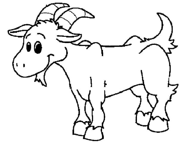 Childrens cartoon sheep simple drawing picture