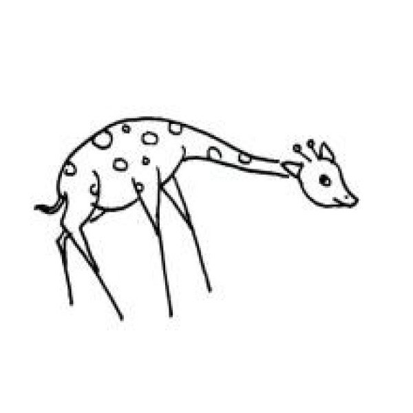 Simple animal drawings Simple drawing pictures of little giraffes