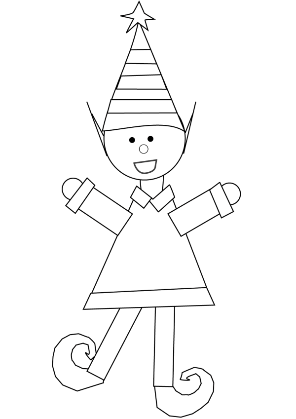 How to draw Christmas elves for toddlers