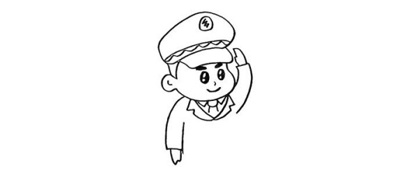 How to draw uncle policeman