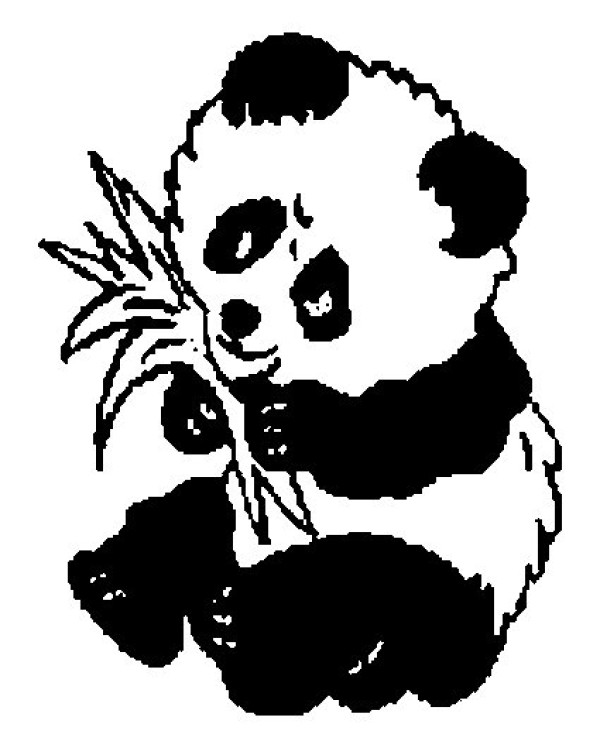 6 cute simple drawings of giant pandas