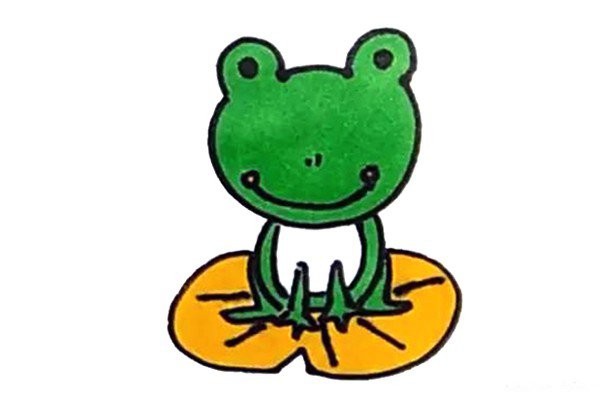 Learn to draw a frog