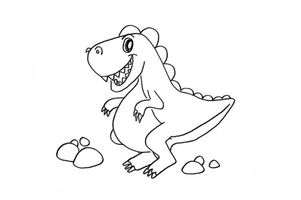 How to draw a dinosaur