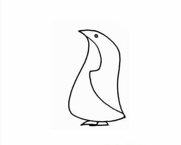 Childrens simple drawings of penguins