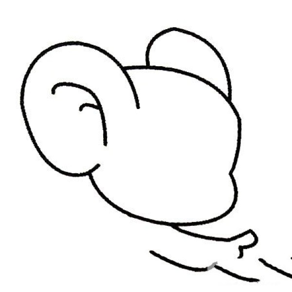 Complete collection of simple mouse drawings and drawing steps