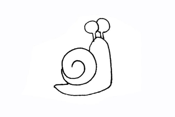 How to draw a snail