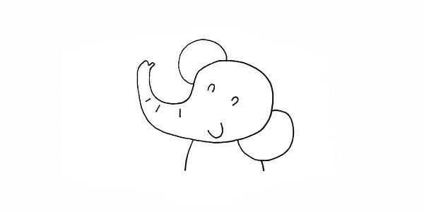 Simple drawing tutorial of a baby elephant who loves taking a bath