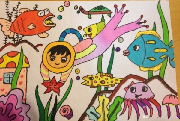 Childrens drawings of the underwater world: the mystery of the seabed