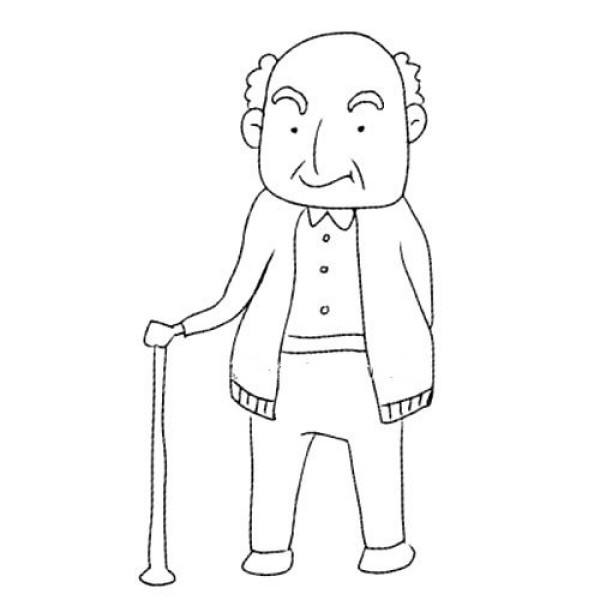 Representation of family characters Grandpa