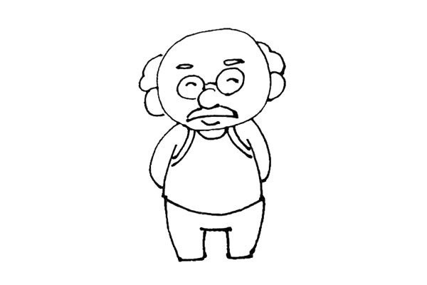 How to draw grandpa