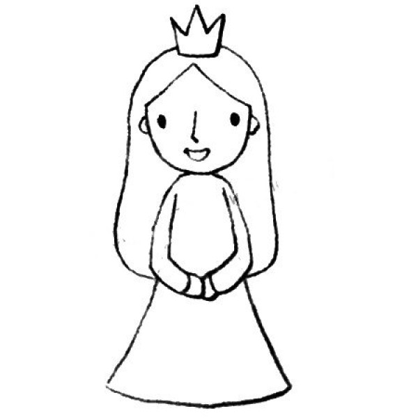 Princess simple drawing tutorial