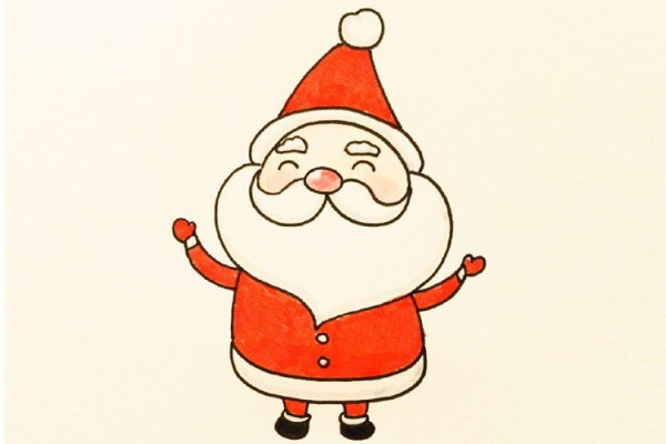 Cute happy Santa Claus