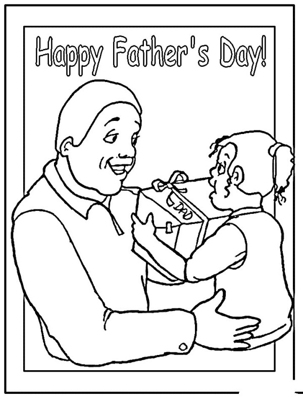 Fathers Day simple drawing material gift for dad