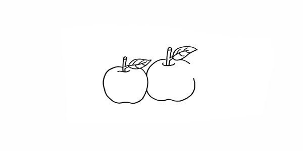 How to draw cartoon apple