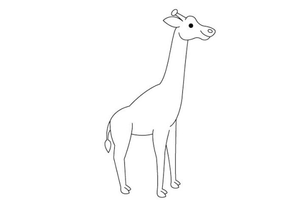 How to draw a giraffe in simple strokes