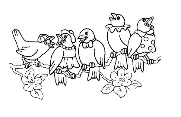 How to draw a flock of birds