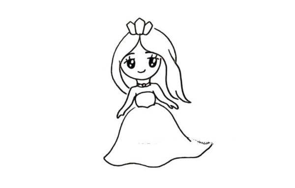 Draw a beautiful little princess