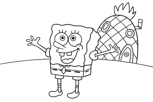 Cartoon drawing tutorial SpongeBob SquarePants