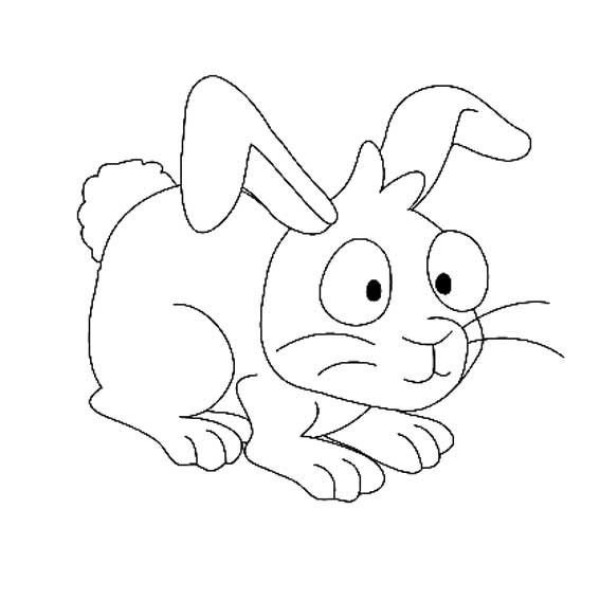 Teach you how to draw a little white rabbit