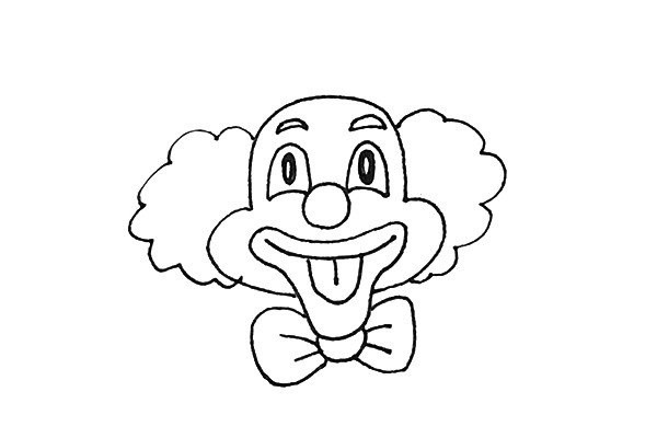 Learn to draw a clown with simple strokes