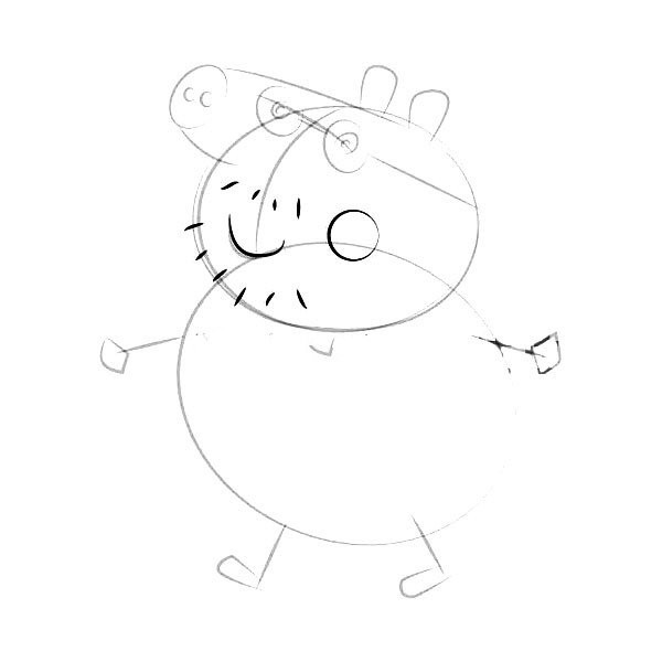 Peppa Pig: Daddy Pig Simple Drawing