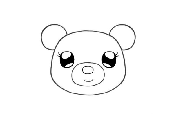 How to draw a cute little bear